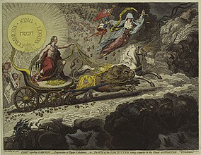 Light expelling darkness by James Gillray ().