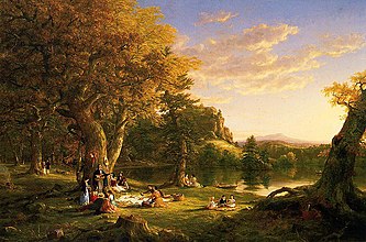 The Picnic by Thomas Cole (1846).