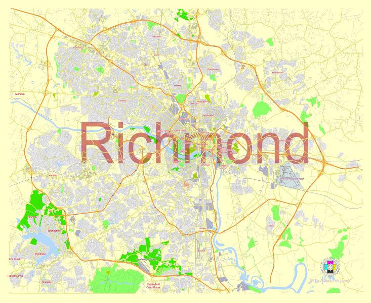 File:Richmond Virginia US street map.svg