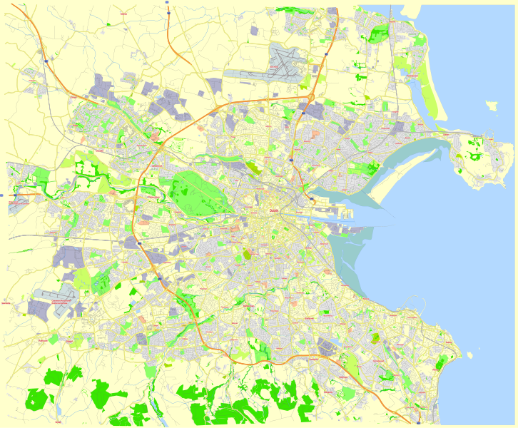 File:Dublin Ireland street map.svg