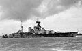 The battlecruiser HMS Hood, lost during World War Two.