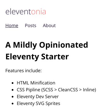 Screenshot of https://eleventonia.mattdecamp.com