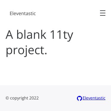 Screenshot of https://eleventastic.netlify.app/