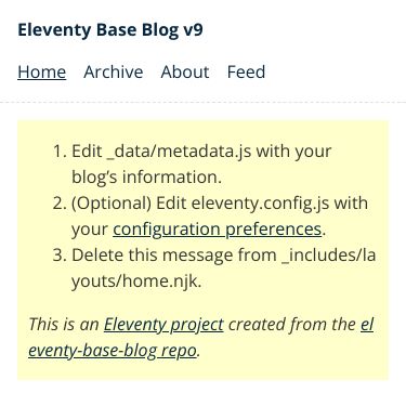 Screenshot of https://eleventy-base-blog.netlify.app/