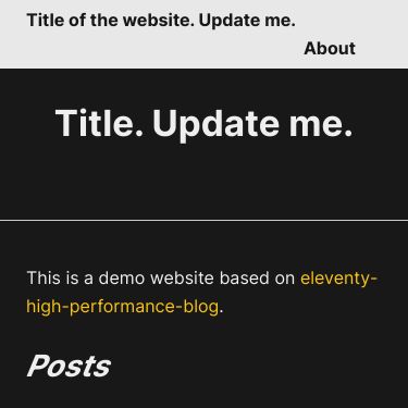 Screenshot of https://eleventy-high-performance-blog-sample.industrialempathy.com/