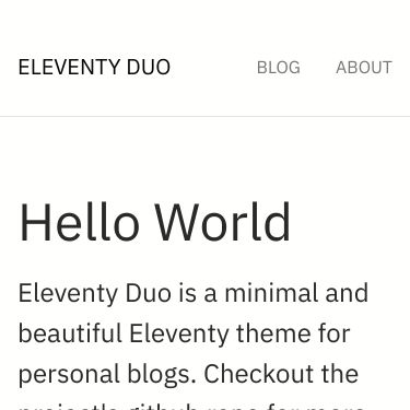 Screenshot of https://eleventyduo.netlify.app