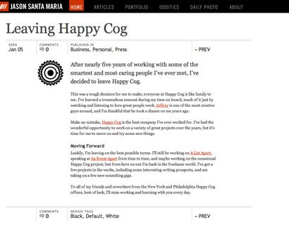 Leaving Happy Cog