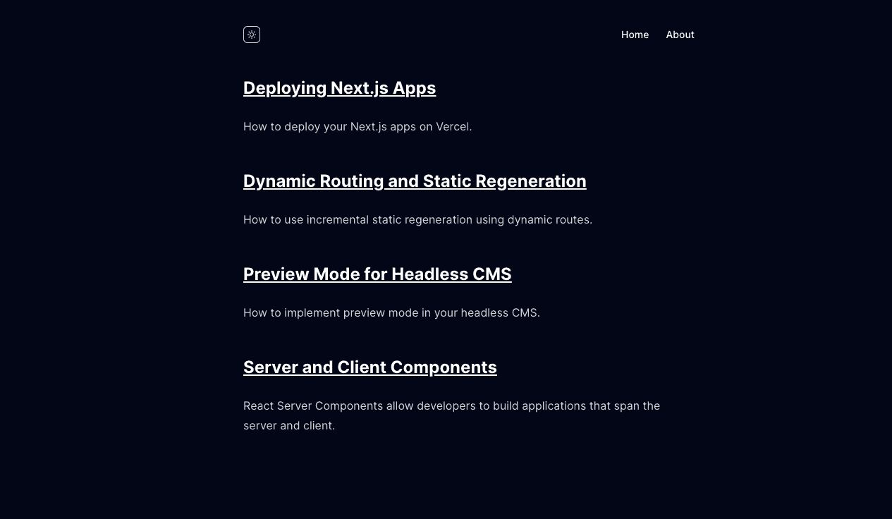 Next.js Contentlayer Blog Starter