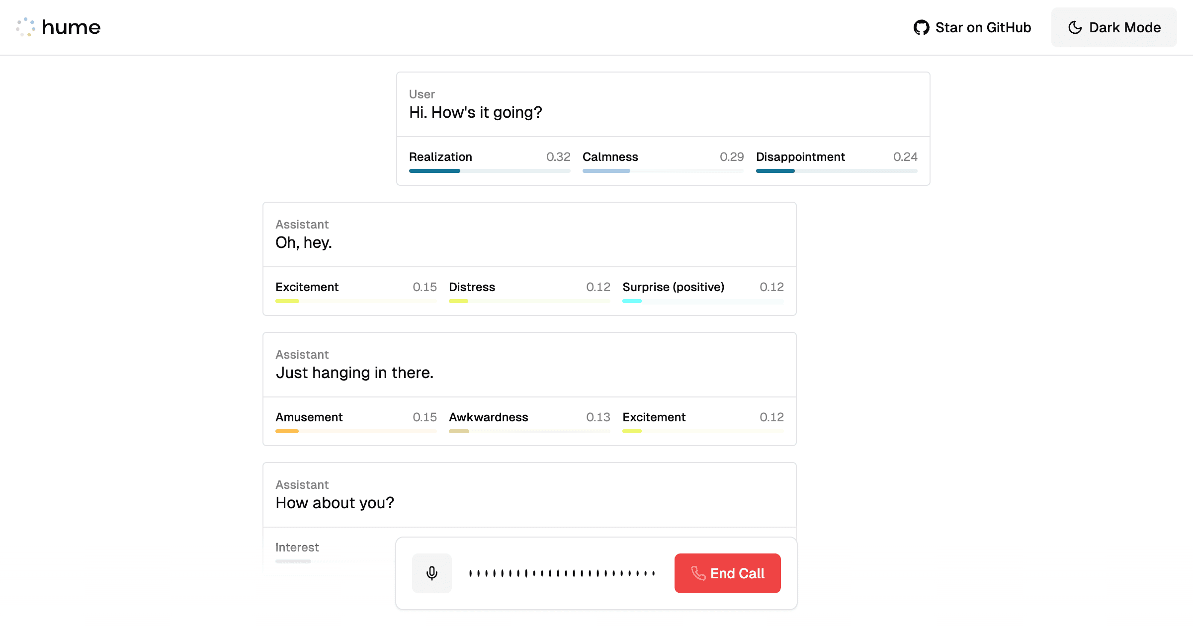 Hume AI - Empathic Voice Interface Starter