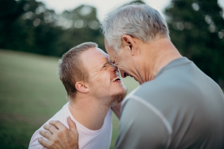 aging and disability stock image