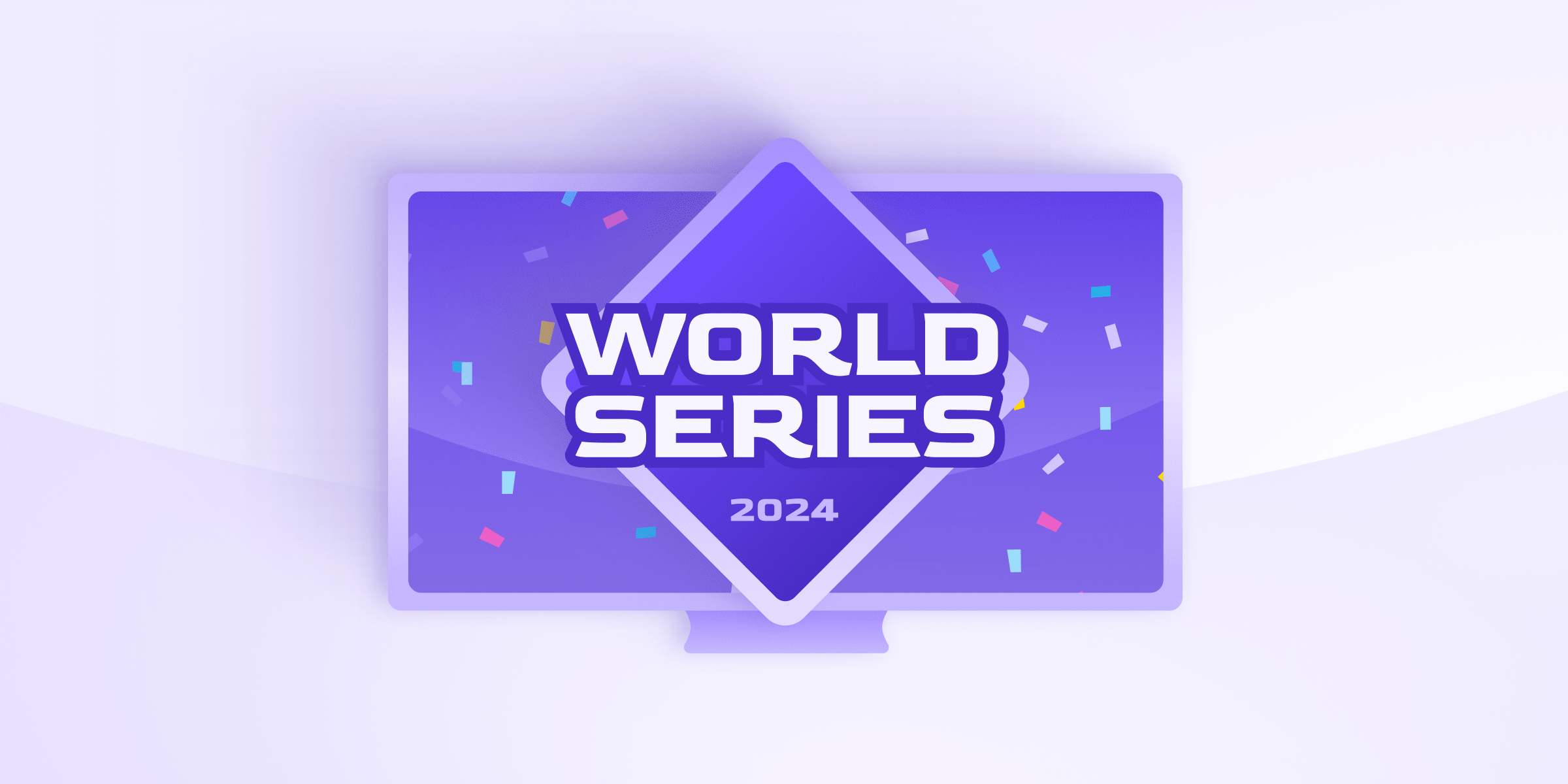 Computer screen showing the World Series 2024 logo