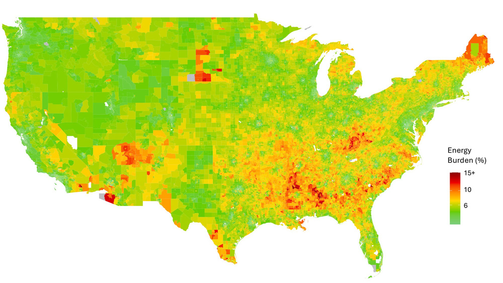 US map is mainly green with orange and red in south and in Maine