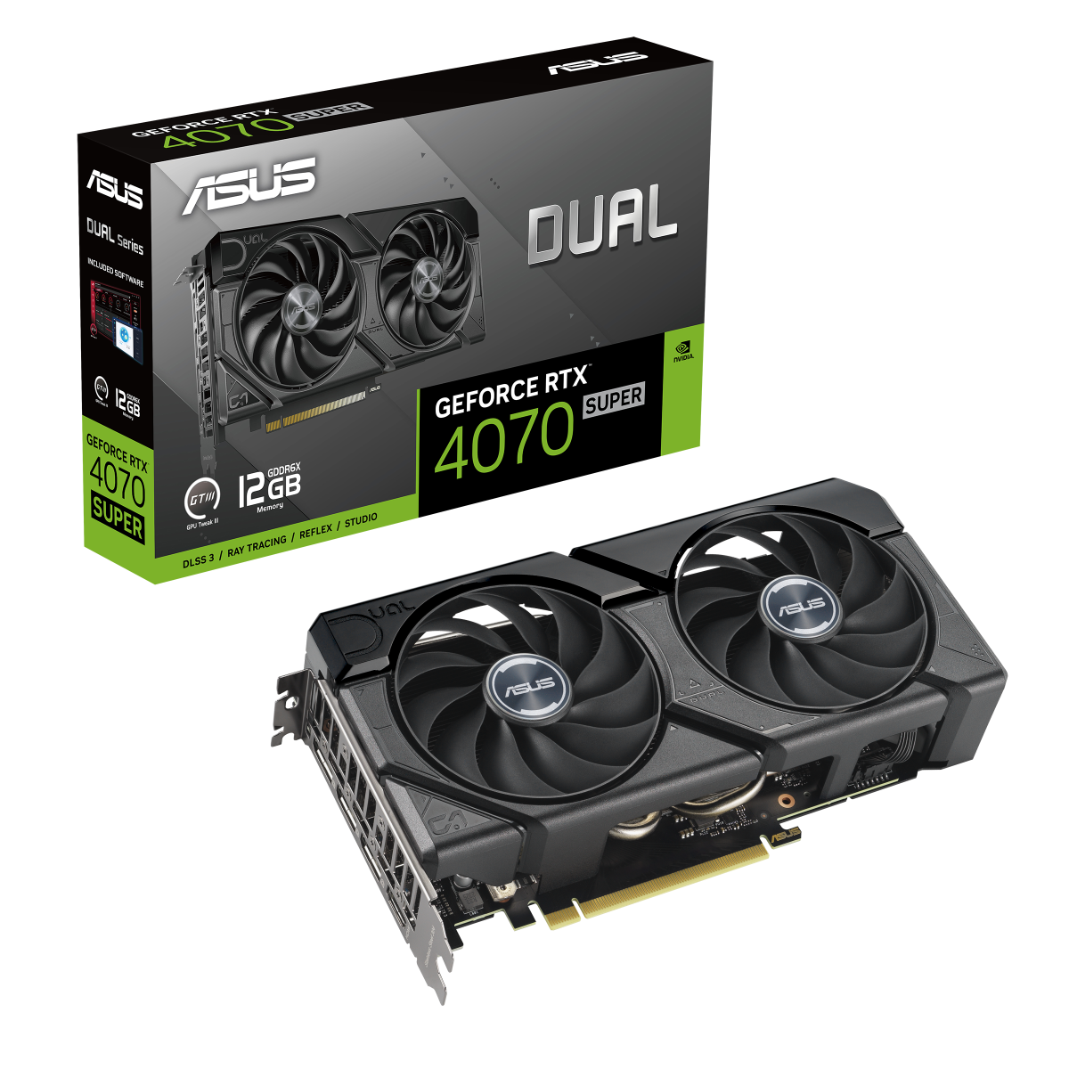 ASUS Dual GeForce RTX 4070 SUPER EVO 12GB GDDR6X Gaming Grafikkarte