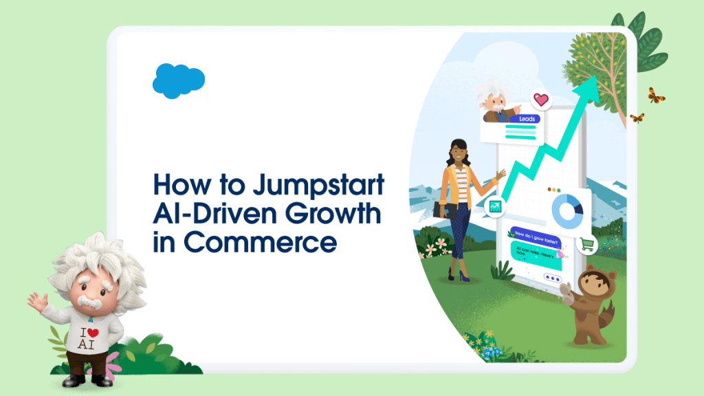 Illustrated cover of Jumpstart AI-Driven Growth in Commerce guide