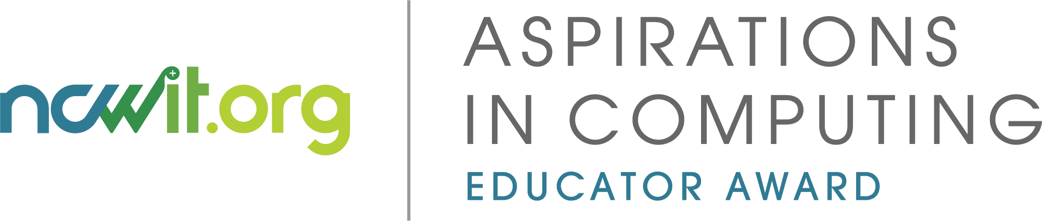 Logo for Aspirations in Computing Educator Award