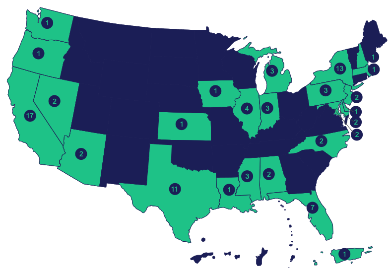 CodePath United States Campus Map