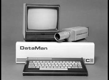 cognex company history first Dataman computer with keyboard