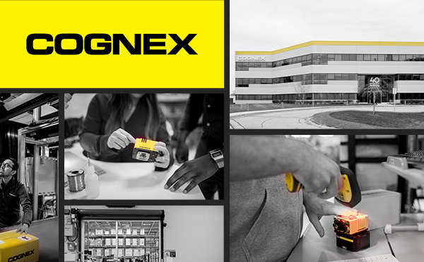 split image with Cognex building and lab settings