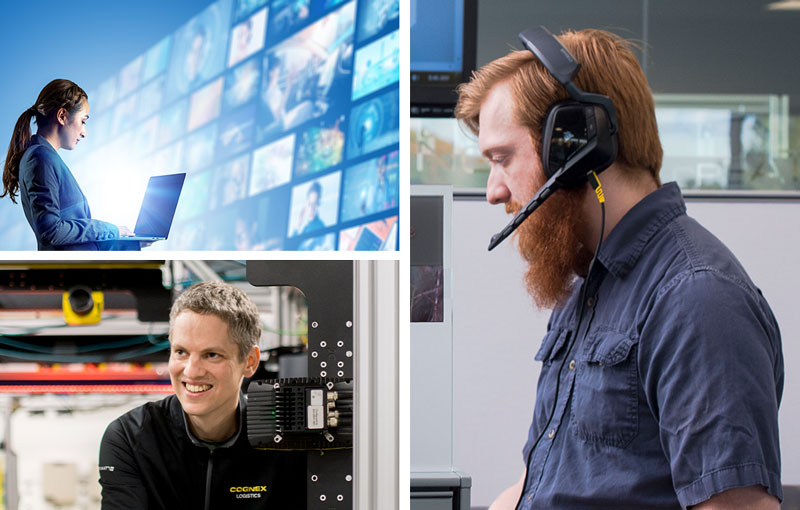 Customer success reps help to support Cognex solutions on the phone and computer.