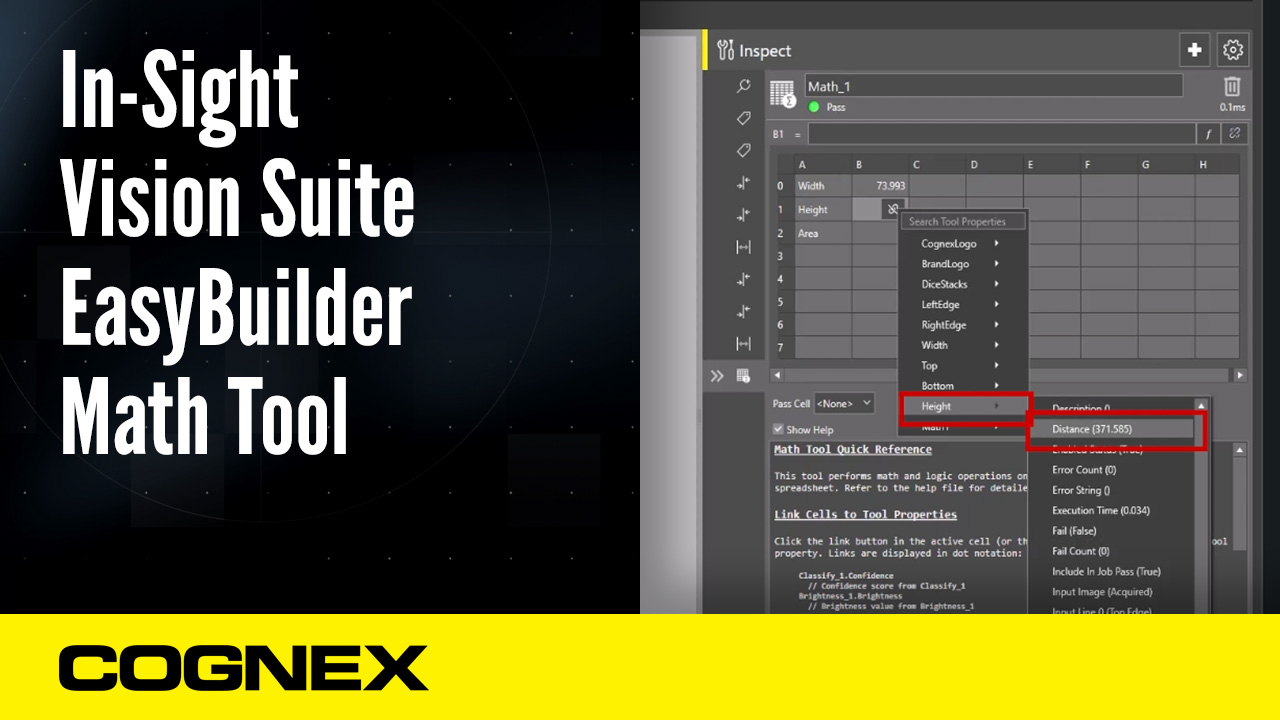 In-Sight Vision Suite EasyBuilder Math Tool thumnail