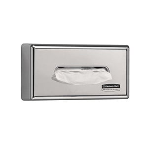 Stainless steel Kimberly Clark Professional facial tissue dispenser