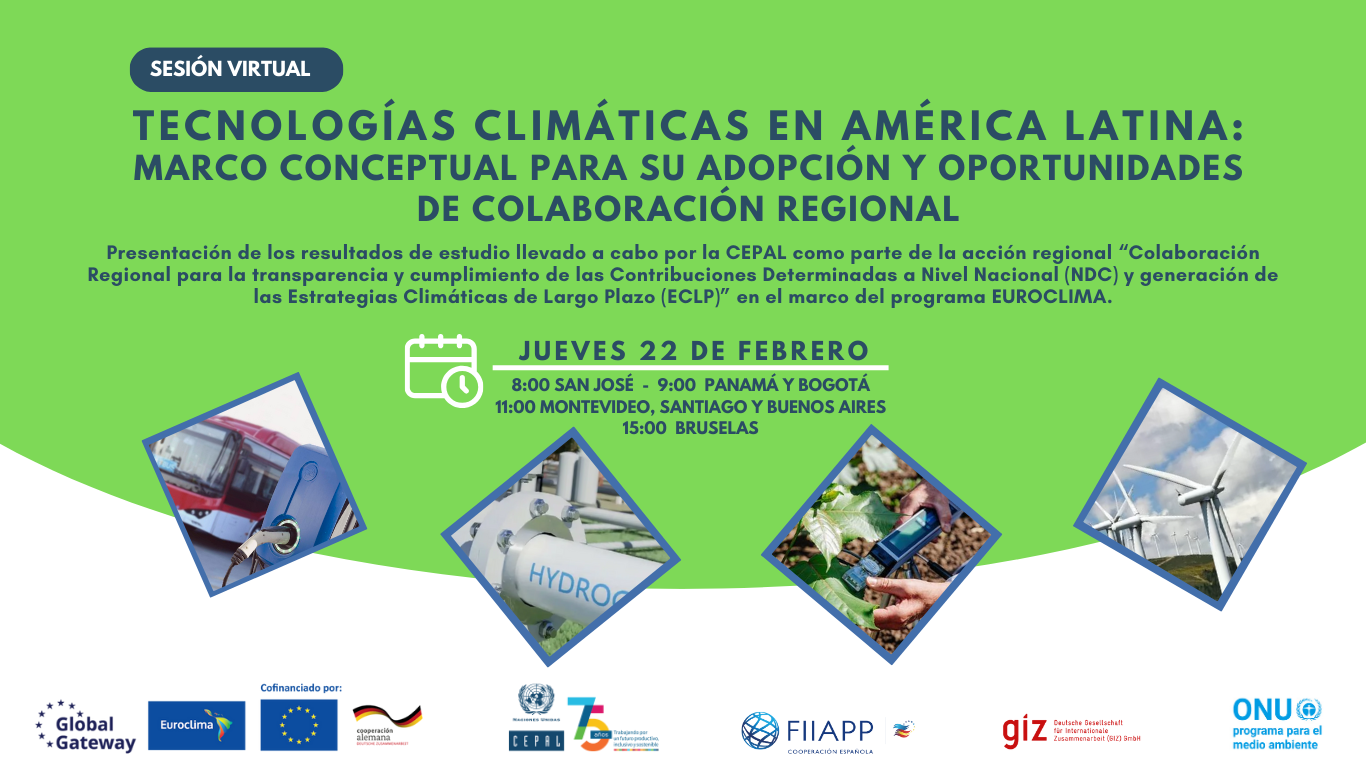 Evento virtual tecnologías climáticas