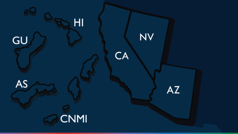 Cyber volunteer resource center map for region 9