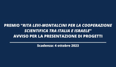 Italia-Israele: Premio Rita Levi-Montalcini