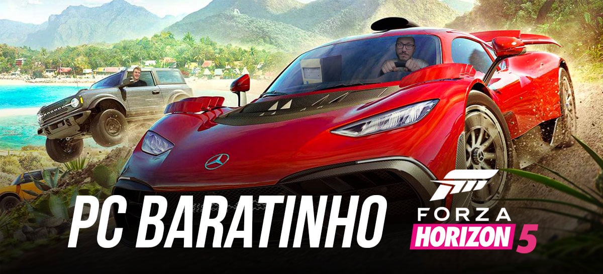 Forza Horizon 5 no PC Baratinho: rodamos até em 4K!