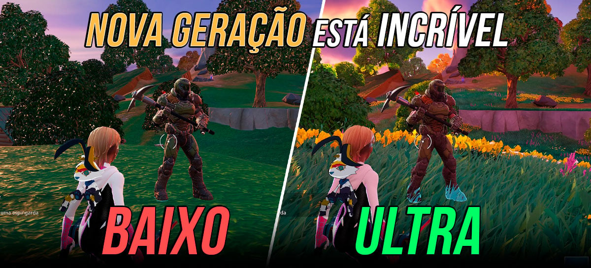 FICOU LINDO! Fortnite na Unreal 5.1 (PC e Xbox Series X/S)