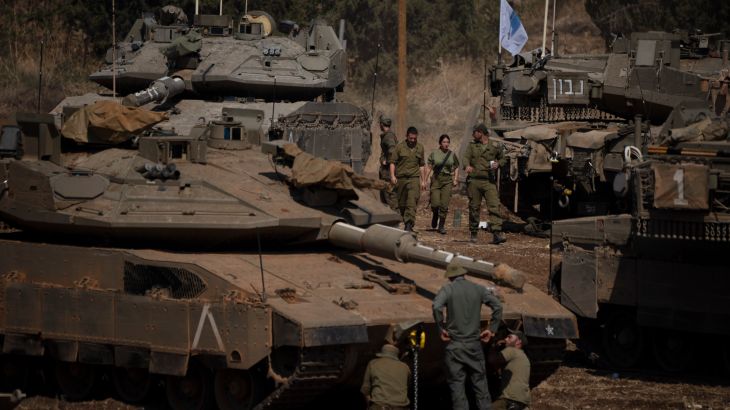 Tanks mass near Lebanon border amid fears of Israeli ground offensive