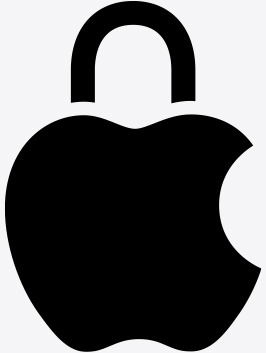 Logótipo de privacidade da Apple.