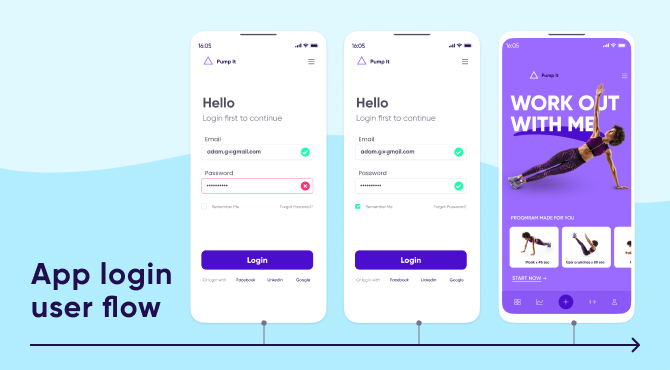 App user journey - User flow part 2