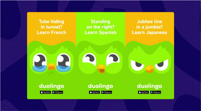 Ad creatives - Duolingo example