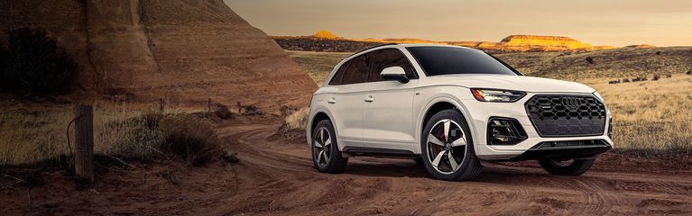 Wide-shot of Audi Q5. 