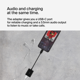 3.5mm Audio + USB-C Charge Adapter