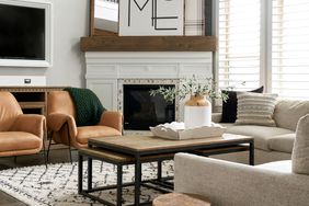 modern farmhouse fireplace