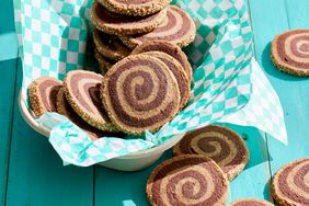 benne chocolate pinwheel cookies