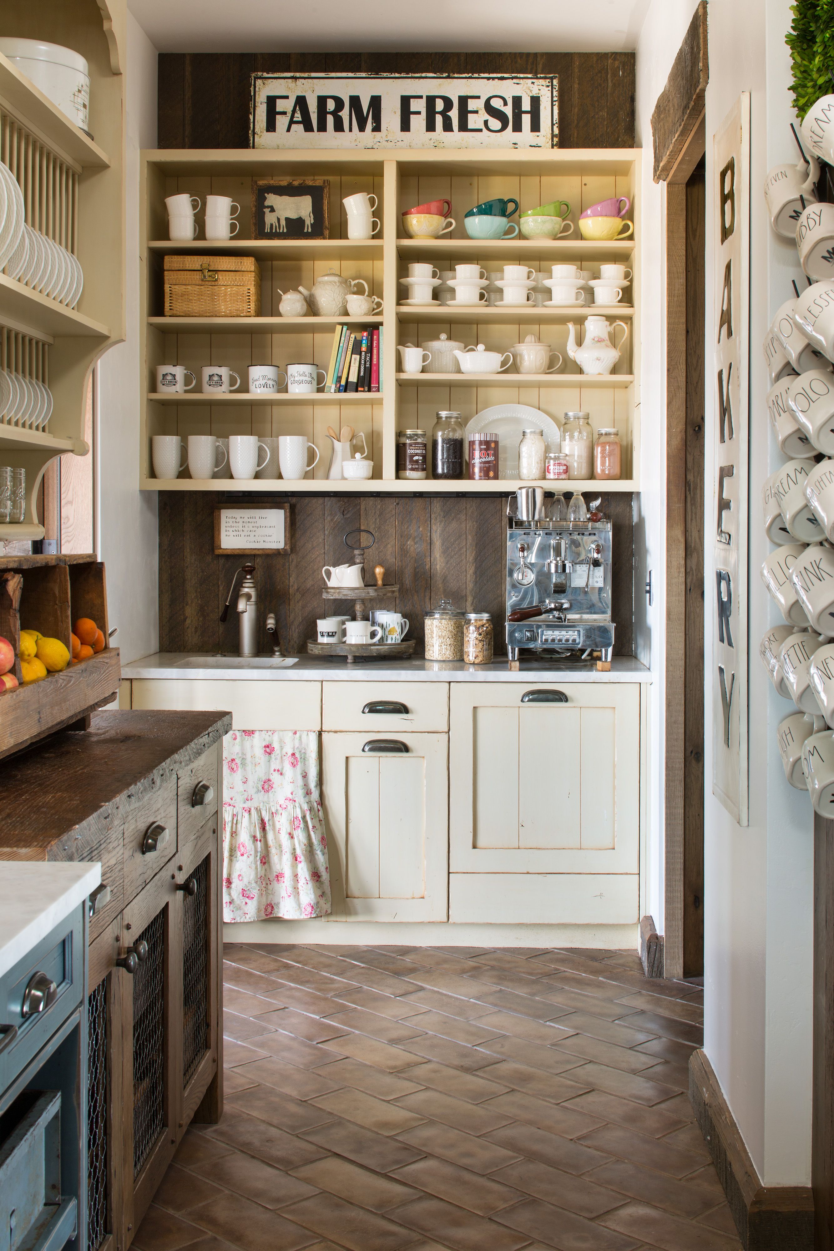 farmhouse coffee station