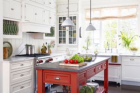 white cabinets