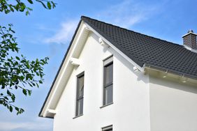 home exterior with gable roof