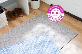 Loloi Loloi-Grip Rug Pad on wood floor in entryway of home 