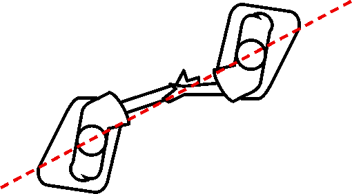 Ai hanmi Katate dori, form 2, top-down view