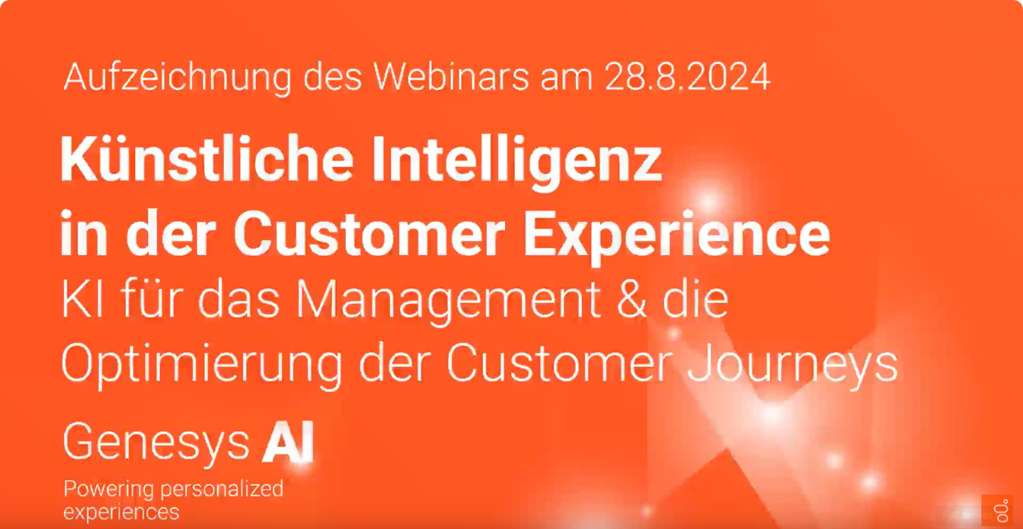 CMM360 - Künstliche Intelligenz für das Management und Optimierung der Customer Journeys