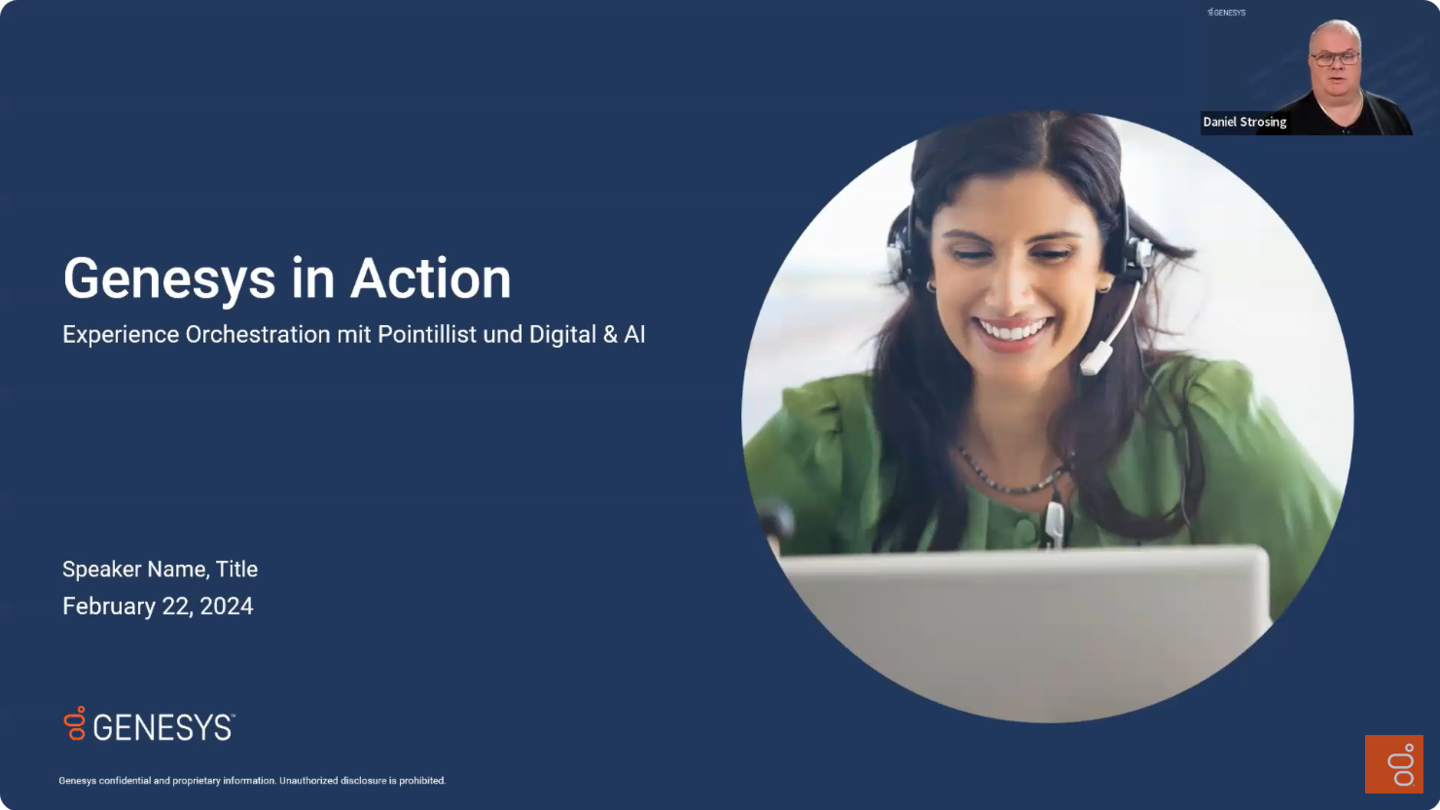 Genesys in Action - AI powered Customer Journey