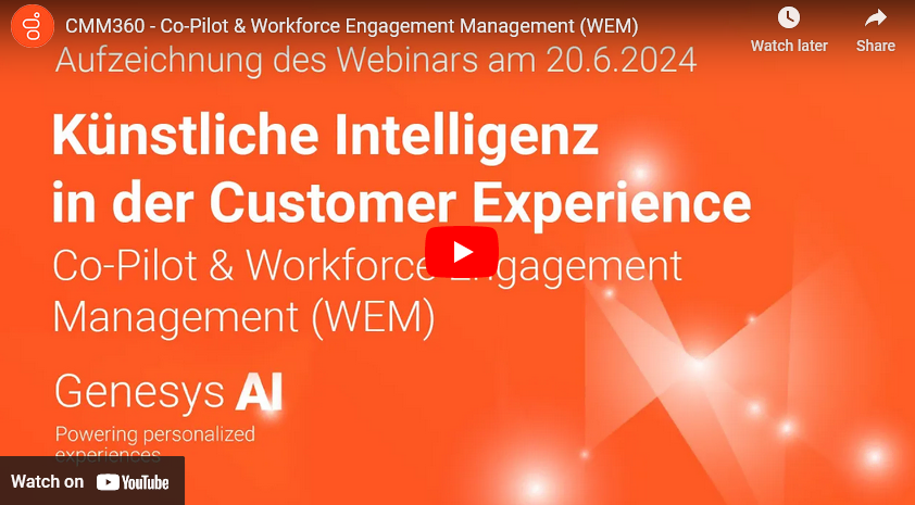 CMM 360 - Co-Pilot & Workforce Engagement Management (WEM)