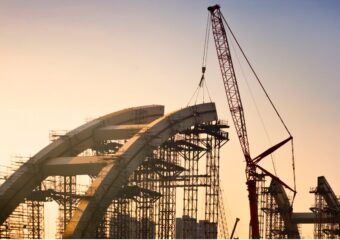 Bridge under construction.