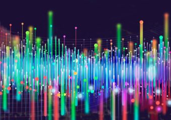 Digital image representing network processing big data transfer.