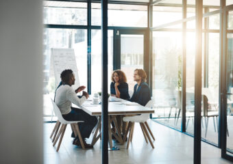 workers in boardroom