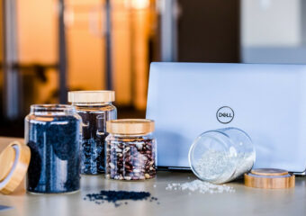 Dell Latitude 9440 2-in-1 laptop with sustainable materials used in the design and development of Concept Luna.